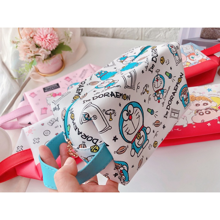 Túi đựng mỹ phẩm Hello Kitty - Doremon Doraemon