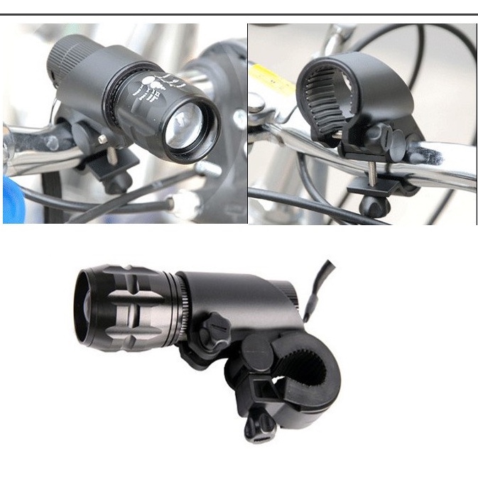 Giá gắn đèn pin xe đạp hình nòng súng