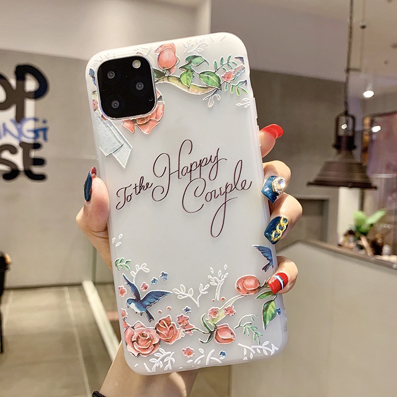 Ốp lưng iphone hoa hồng 3D in nổi you are beautiful đẹp /6/6plus/6s/6s plus/6/7/7plus/8/8plus/x/xs/xs max/11/11 pro/11 p