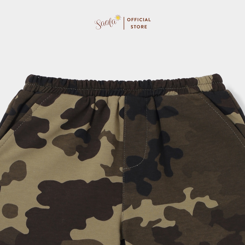 Quần short thun họa tiết camo năng động cho bé - TITUS PANTS - PAL008 - SAOLA CLOTHING