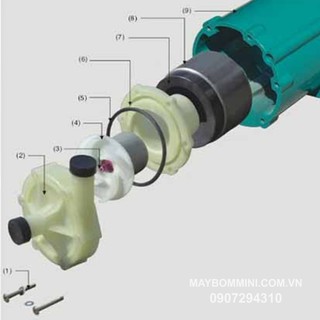 Máy bơm hóa chất MP - 10R - 220V