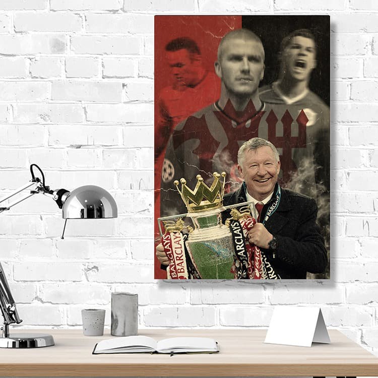 Khung Gỗ Manchester United A3 + (31X46Cm) Alex Ferguson