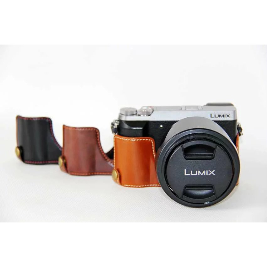 Túi Da PU Đựng Máy Ảnh Panasonic Lumix DMC GX80 DMC GX85 GX80 GX85 Chất Lượng Cao