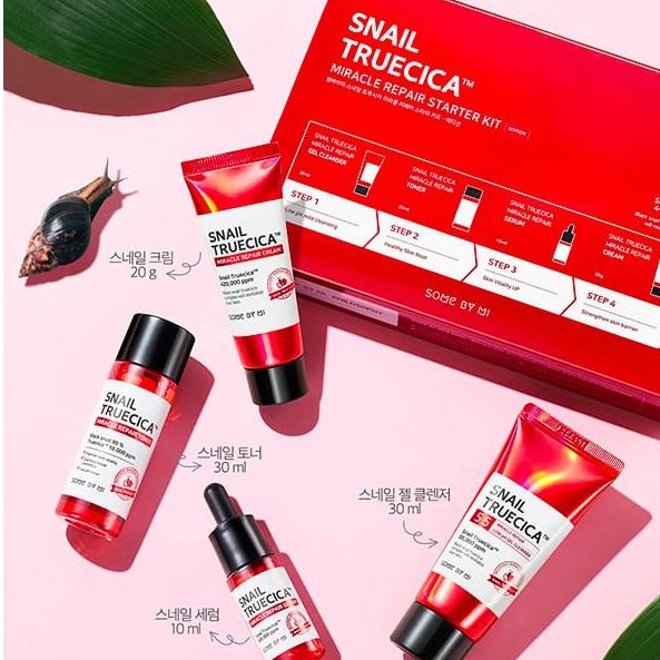 Bộ Dưỡng Some By mi Snail Truecica Miracle Repair Starter Kit