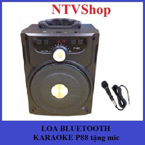 LOA KARAOKE XÁCH TAY MINI BLUETOOTH P88-89 TẶNG KÈM MICRO