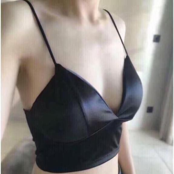 Áo Bra Lụa Phi Bóng 8 Nấc Cài Siêu Hot 264