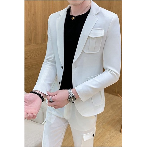 Vest nam,Áo Vest Nam Cổ Đức dài tay đơn điệu, 2 cúc chất liệu mềm, cao cấp chuẩn form lịch lãm mã-N45