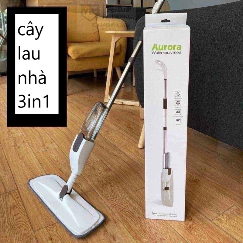 Cây chổi lau nhà phun sương cao cấp xoay 360 độ