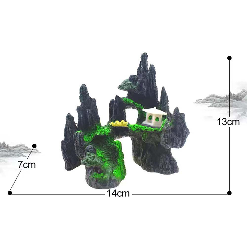 Mô hình hang động bằng nhựa resin trang trí cảnh quan bể cá sáng tạo