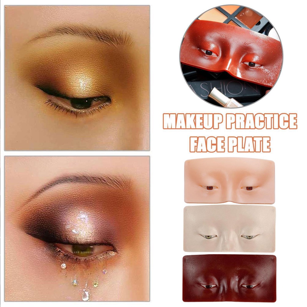 Bảng Silicone 3D Luyện Tập Trang Điểm Mắt Có Thể Tái Sử Dụng