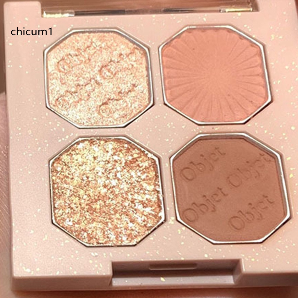 [Hàng mới về] Bảng phấn mắt CC 4 màu sắc tố cao màu sắc rực rỡ dành cho nữ