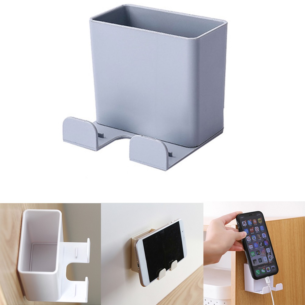 Hộp để remote, giá đỡ điện thoại khi sạc, treo đồ dán tường tiện lợi GIAO MÀU NGẪU NHIÊN | BigBuy360 - bigbuy360.vn