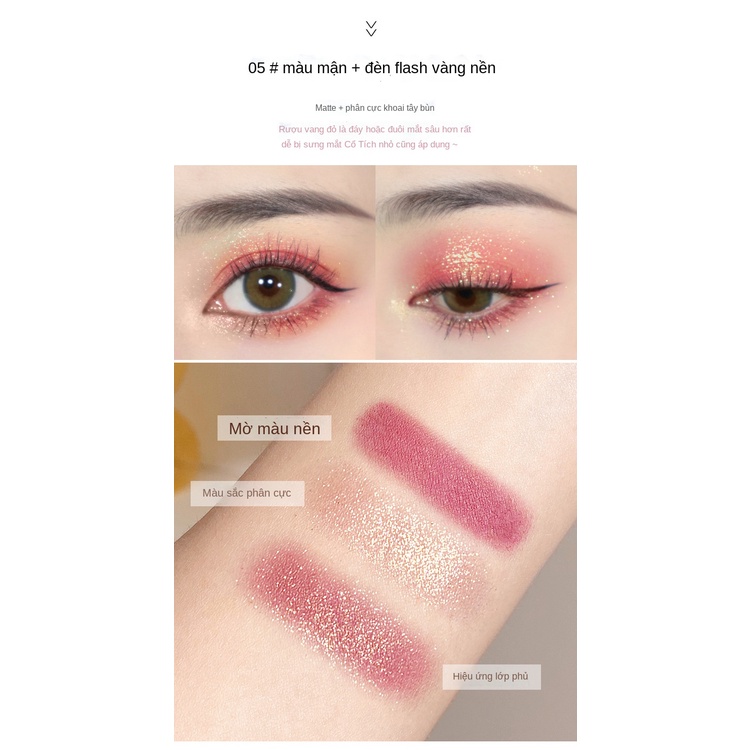 Phấn mắt hai tông màu phản chiếu Galaxy, màu bí ngô, màu đất, mờ, nền cam, trang điểm bảng phấn mắt vàng | BigBuy360 - bigbuy360.vn