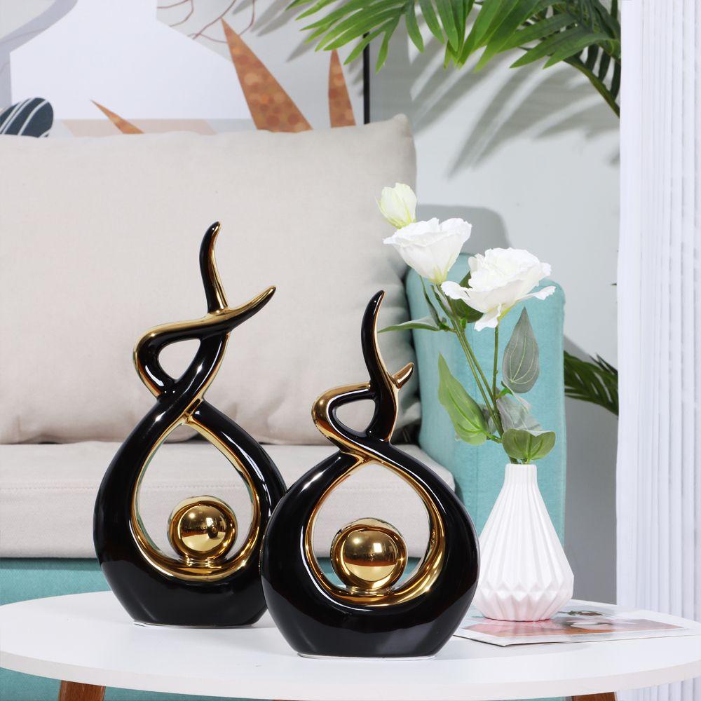 Tượng Gốm Hình Tượng Điêu Khắc Trừu Tượng Sáng Tạo Trang Trí Phòng Kh