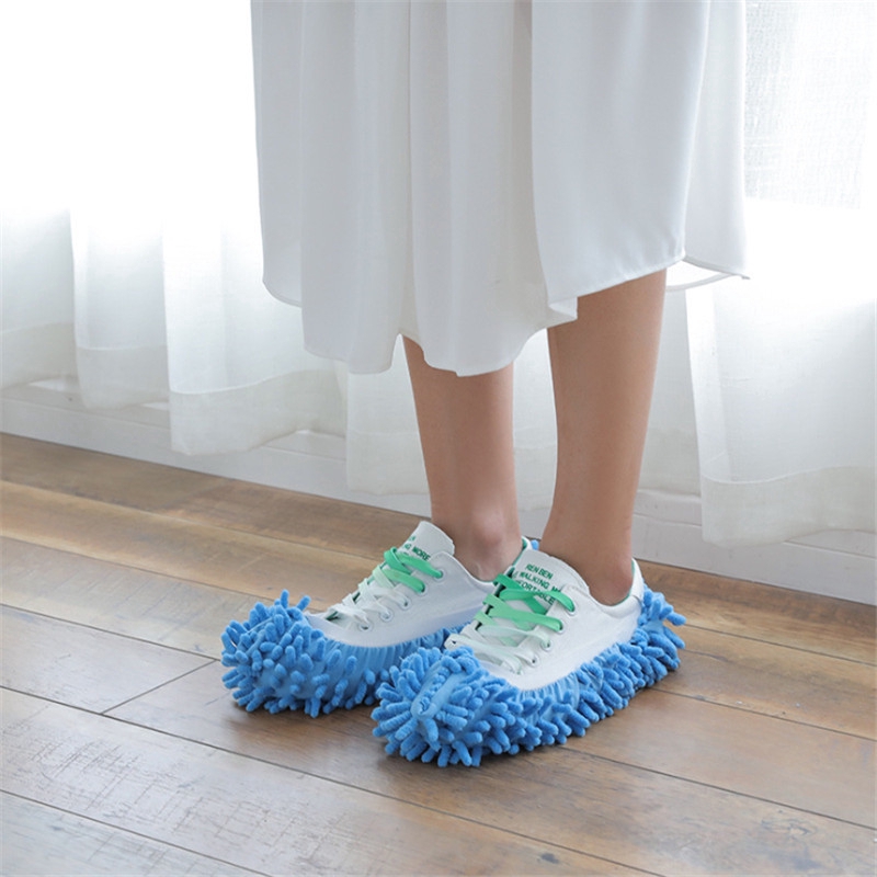 1Pc Miếng bọc vệ sinh sàn nhà có các sợi nhỏ dành cho giày