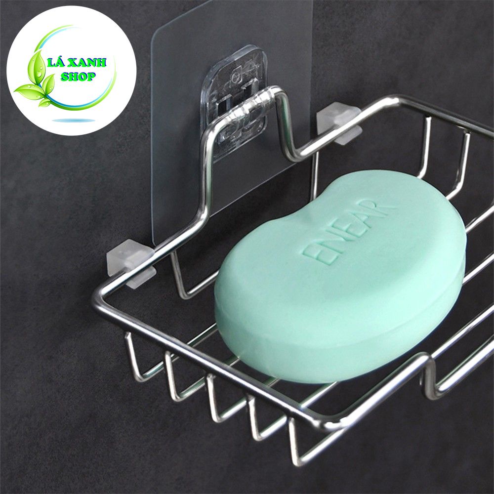 Khay Kệ INOX 304 G8 Kèm Dán Tường Để Xà Bông - Giá Để Đồ Đa Năng Phòng Tắm (Tối Đa 3Kg)