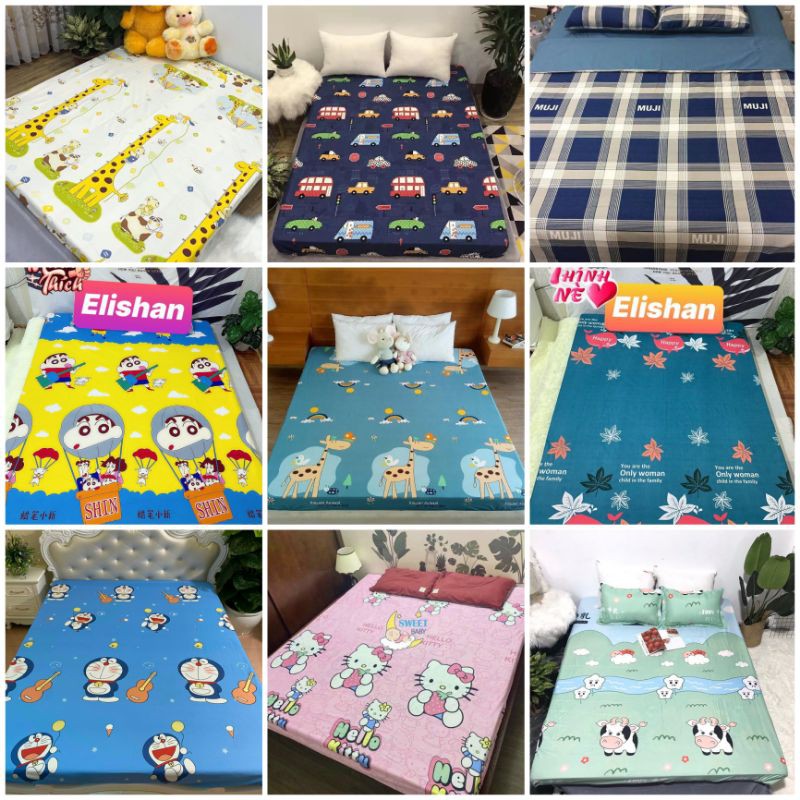 Ga chống thấm 100% cotton kháng khuẩn cao cấp 1m6 VÀ 1m8 nằm trực tiếp