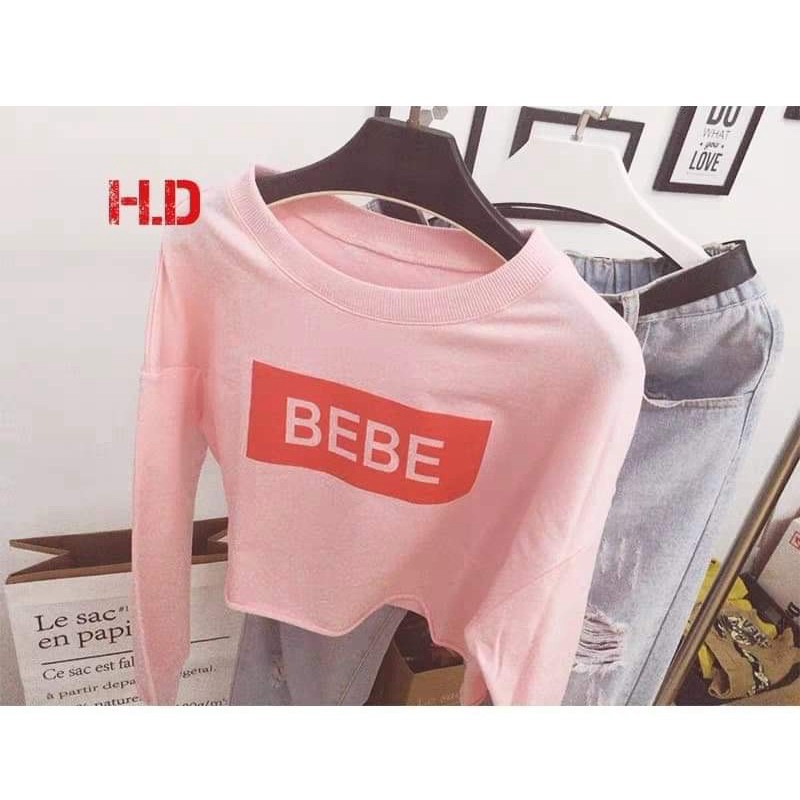 Áo croptop BEBE tay dài bo tay HĐ12 | BigBuy360 - bigbuy360.vn