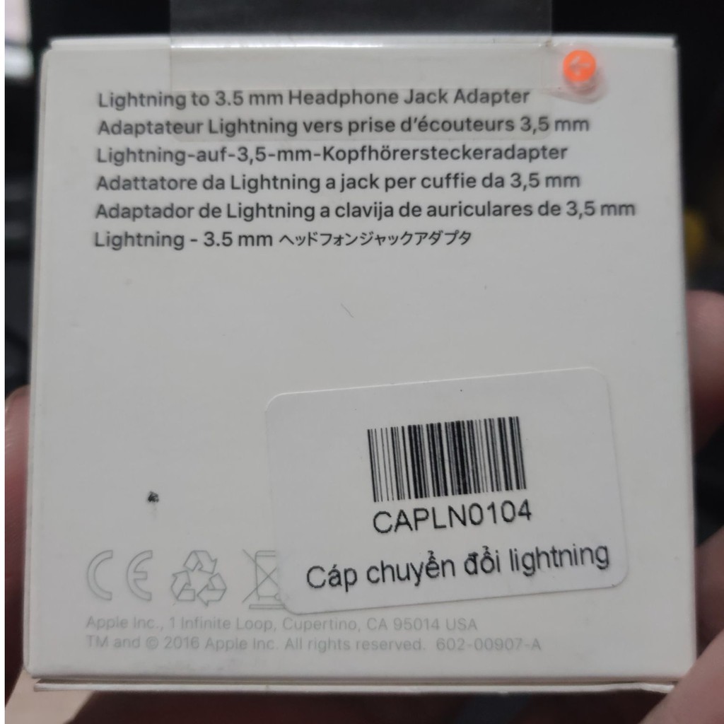 [Mã ELFLASH5 giảm 20K đơn 50K] [Full Box] Cáp chuyển đổi Apple Lightning sang 3.5mm Chính Hãng