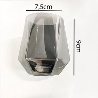 Bộ 6 Cốc-Ly Thủy Tinh Luxury Crystal Diamond Tráng Bạc Dùng Uống  Rượu Mạnh Whyski, Dung Tích 315ml