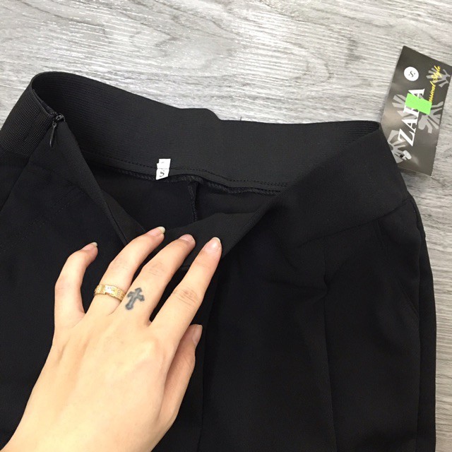 [Mã FAMAYWA giảm 10K đơn 50K] Quần baggy vải nữ cạp chun khóa sườn giọt lệ chất vải tuyết mưa phong cách công sở | BigBuy360 - bigbuy360.vn