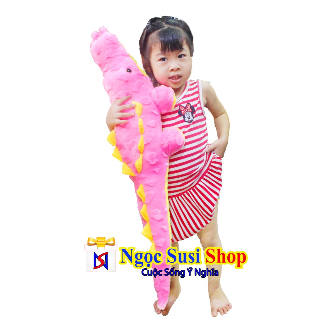 (Rẻ Vô Địch ) - Thú Bông Gấu Bông Cá Sấu Gai Khổ Vải 85cm Cao Cấp - Giá Sập Sàn