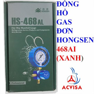 Đồng Hồ Gas Đơn Đo Nạp Gas Hongsen Model: 467AL-468AL (Loại Xanh); 467-468AH (Loại Đỏ)