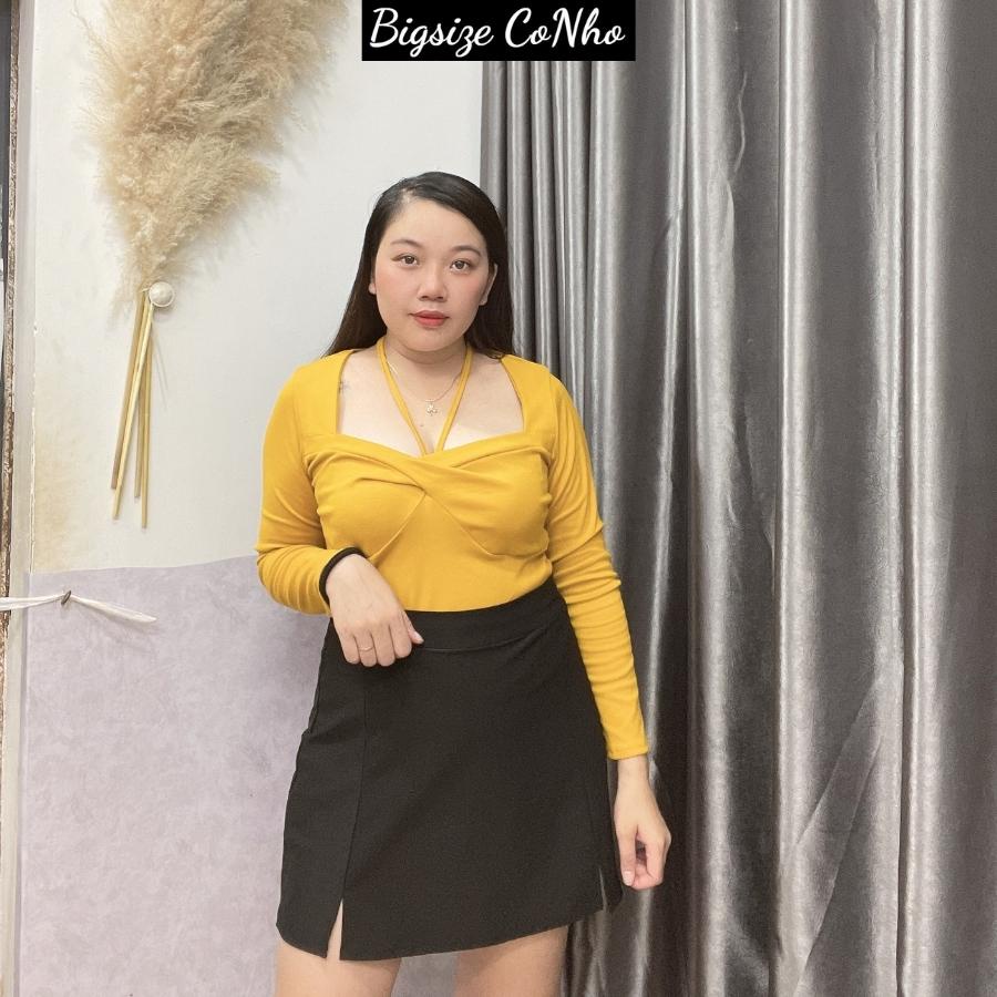 Áo thun dài tay bigsize nữ phông dáng Chuppy từ 58-95kg TD2