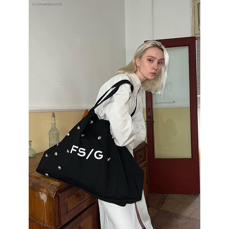 Túi Tote Vải Canvas Cỡ Lớn In Họa Tiết Dễ Thương