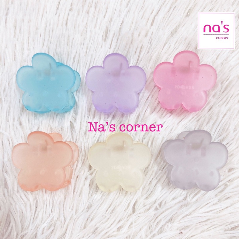 Kẹp tóc càng cua Thái lan nhựa mờ màu nhạt trong vintage sang êm đẹp