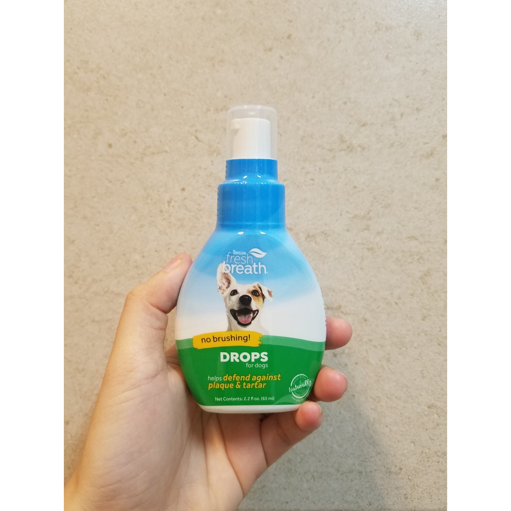 Nước Uống Vệ Sinh Trị Hôi Miệng và Ngăn Ngừa Cao Răng Mảng Bám Cho Chó Mèo dạng đậm đặc 65ml - Tropiclean