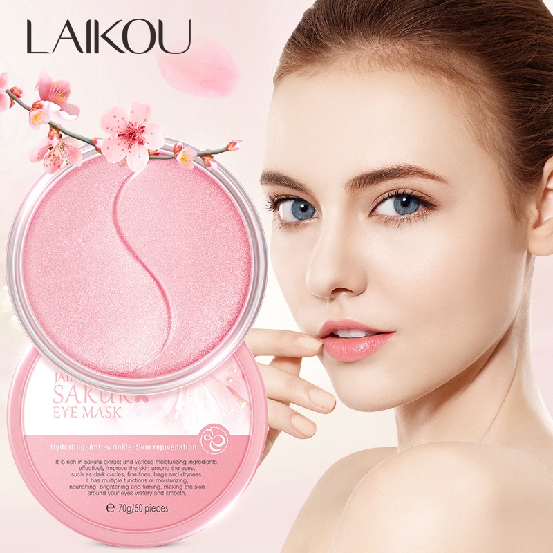 50 cái Mặt nạ mắt LAIKOU Sakura Loại bỏ quầng thâm Chống nhăn giữ ẩm cho mắt 70g | BigBuy360 - bigbuy360.vn