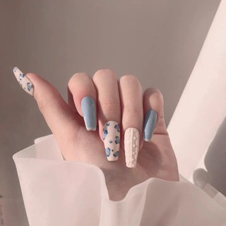 Bộ 12 móng giả họa tiết dễ thương - Nail box họa tiết nổi 3D siêu xinh