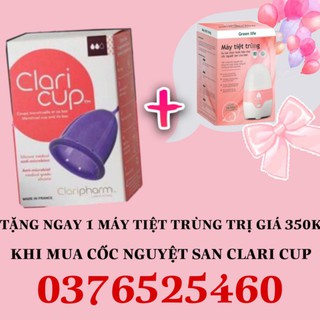 Cốc Nguyệt San CLARICUP Nhập Khẩu Pháp 🍓 Tặng Kèm Máy Tiệt Trùng🍓