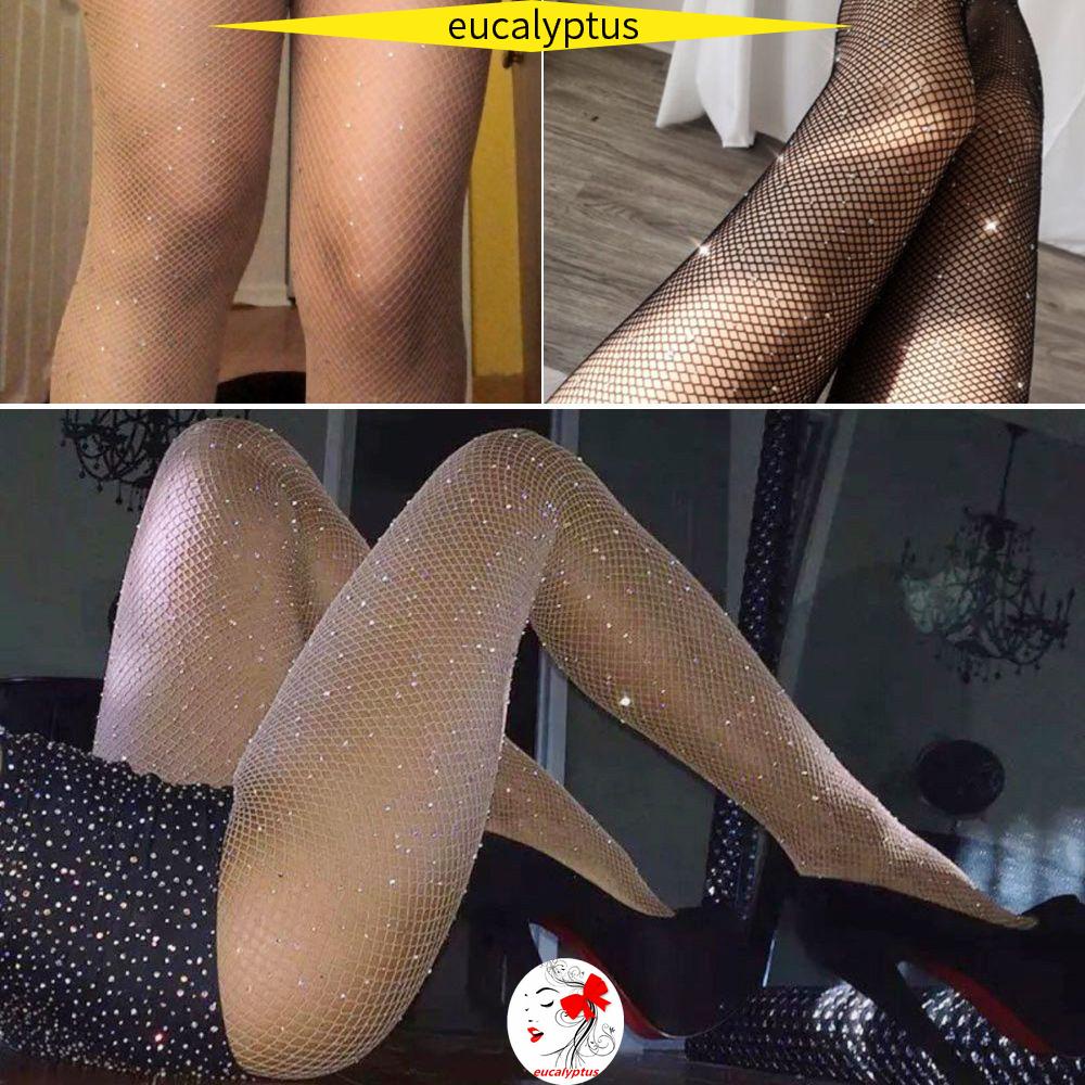 Quần tất lưới sáng bóng hở đáy nhiều màu sắc thời trang cho nữ