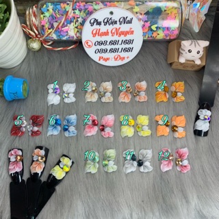 Set 2 bông Hoa Bột vẽ cánh mềm