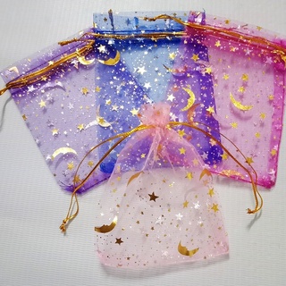 Túi dây rút vải voan trăng sao đựng hoa khô-hoa thơm-xà phòng-cà phê 🔝🔝 Popanda