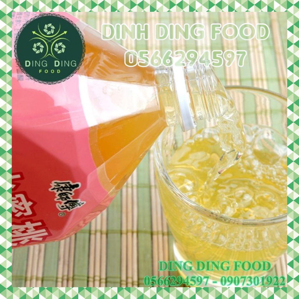 Date 2024 - Nước Ép Đào Đài Loan 1000ml Thanh Mát Giải Nhiệt, Ăn Vặt Cho Bé, DING DING FOOD