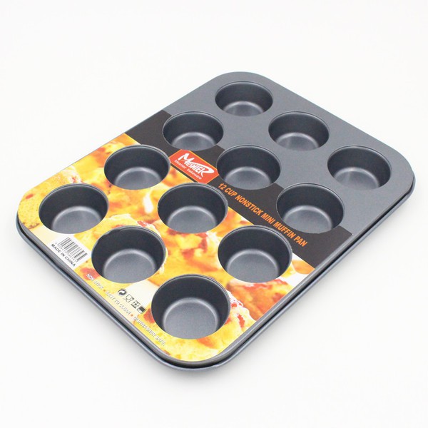 Khay nướng cupcake chống dính 12 ô nhỏ 24.5×18.5cm