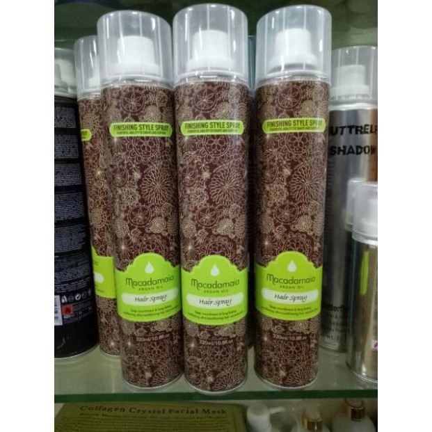 Gôm Keo Xịt Tóc Thơm Tạo Kiểu Tóc Cho Nam Và Nữ Macadamaia  320ml