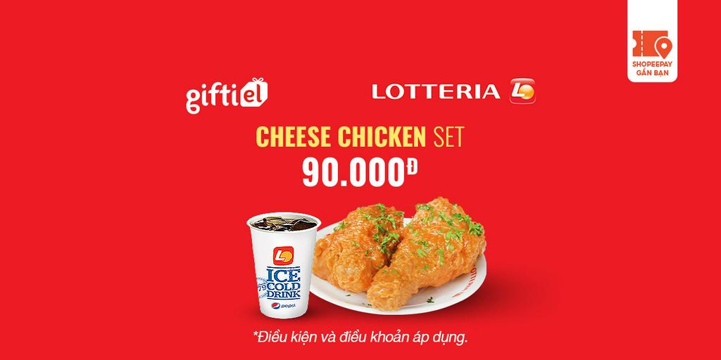 E-Voucher Lotteria Cheese Chicken Set