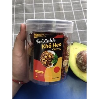 Khô heo cháy tỏi ăn vặt beexinhh loại ngon hộp 150g