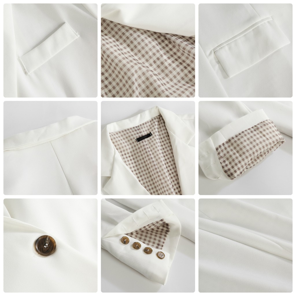 [SẴN] - Áo Blazer trắng (C80)