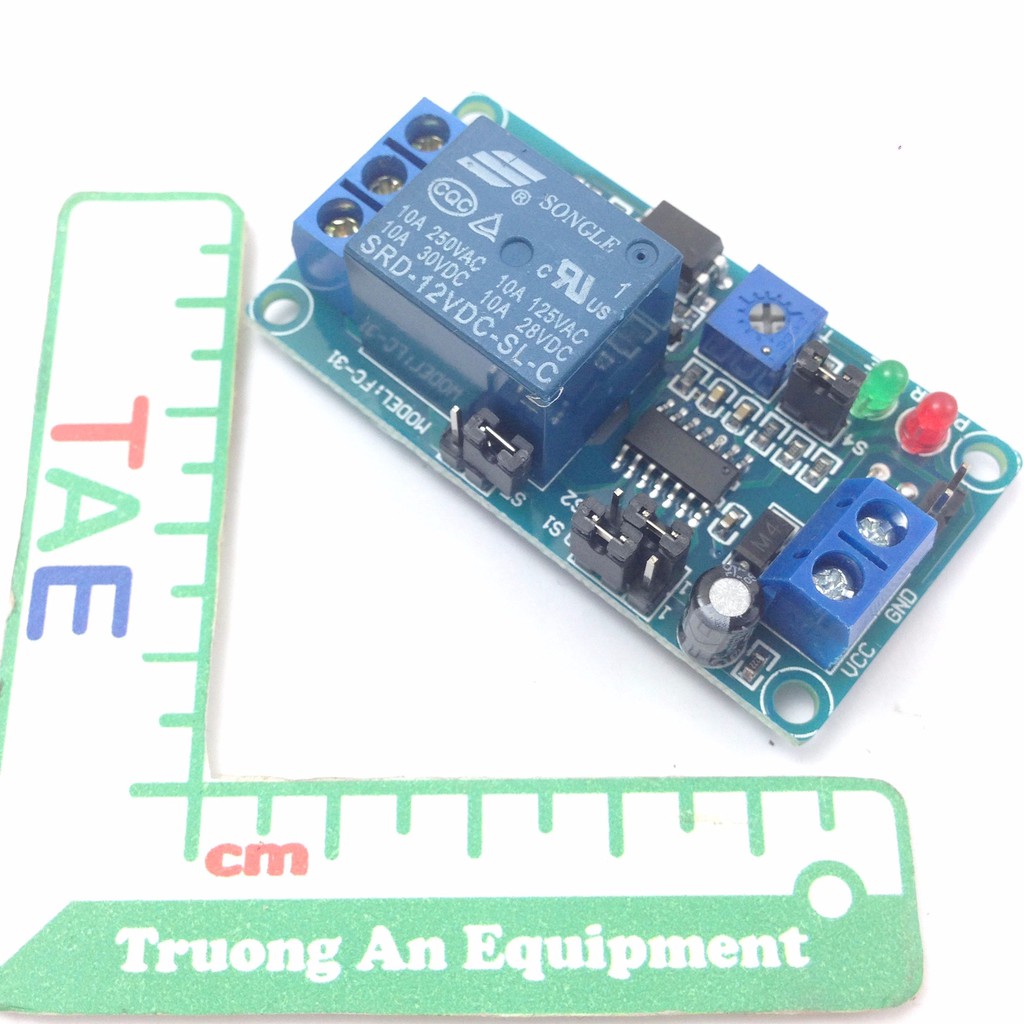 Mạch Kích Tạo Trễ Đóng Ngắt Relay 0.13 - 3700 Giây
