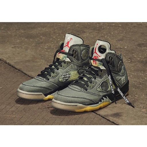 Dây Giày Thể Thao Sneaker Off White Đen Chính Hãng, Jordan