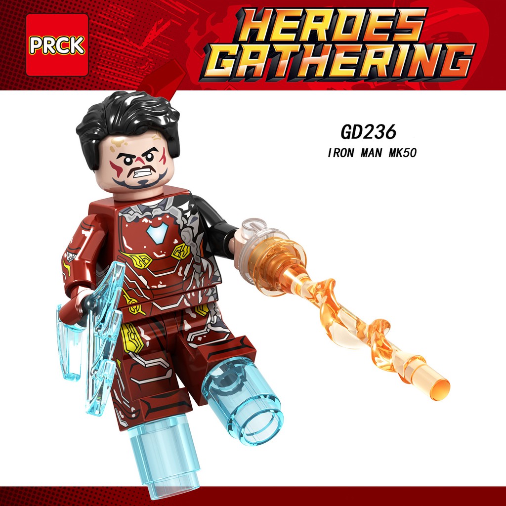 Minifigures Các Mẫu Nhân Vật Ironman Mark85 Mark 50 - Lắp Ráp Nhân Vật Người Sắt MK85 MK50