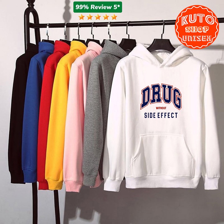 ÁO HOODIE DRUG Nỉ Ngoại Cao Cấp - In Pet Siêu Bền Siêu Đẹp