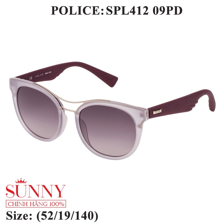 Kính mát chính hãng Police SPL412 màu sắc thời trang, thiết kế dễ đeo bảo vệ mắt