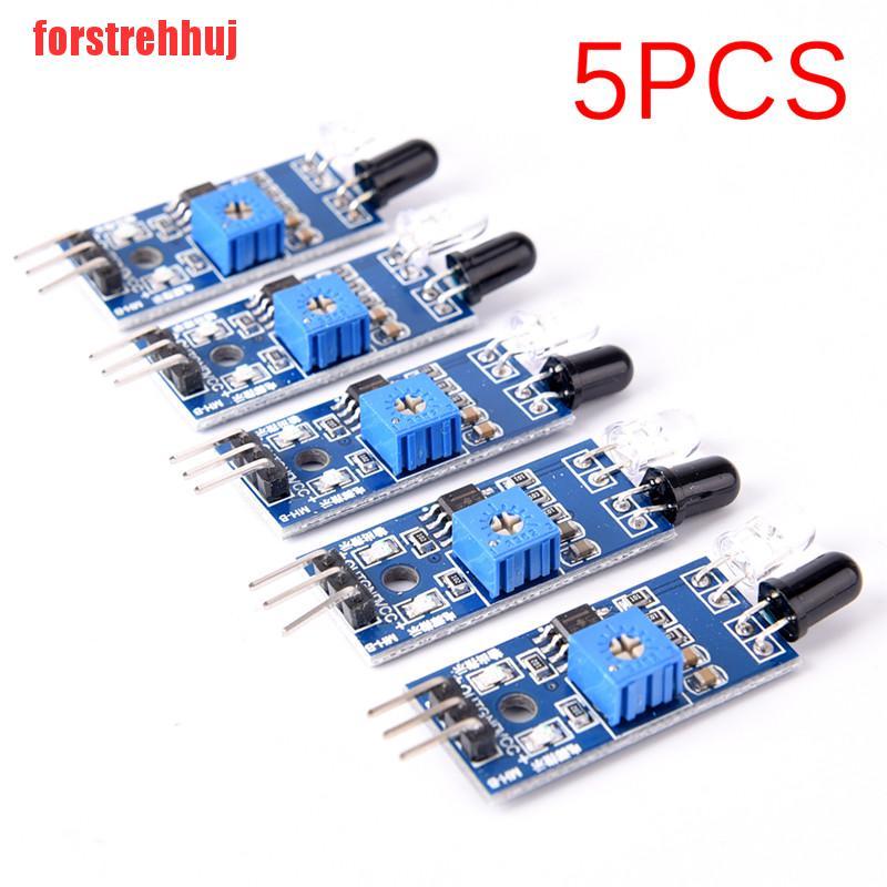 Set 5 Mô-Đun Cảm Biến Hồng Ngoại Cho Robot Thông Minh Arduino