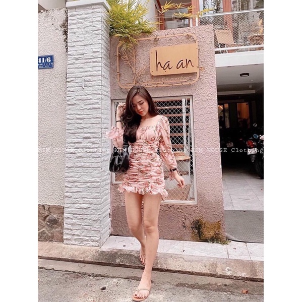 VÁY VOAN HOA BODY NHÚN